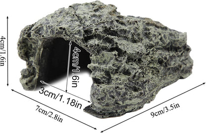 Reptile Hiding, Reptile Box Shelter Terrarium Hideout Caves for Aquarium Terrarium Decoration Ornament(Sll)