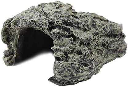 Reptile Hiding, Reptile Box Shelter Terrarium Hideout Caves for Aquarium Terrarium Decoration Ornament(Sll)